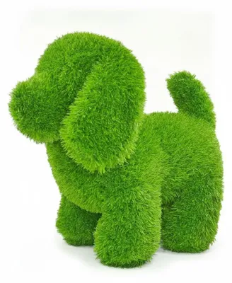 Imagen del producto de InAndOutdoorMatch - Figura de perro - Césped artificial - Resistente a la intemperie, Imagen generada por IA