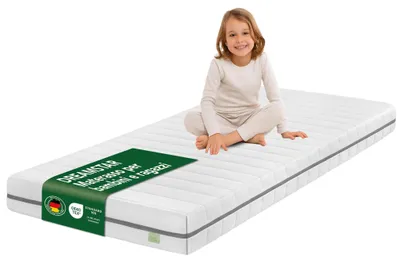 Immagine prodotto di Materasso per bambini 120x200 cm | Altezza 13 cm | Materasso per ragazzi | Ergonomico e adatto a chi soffre di allergie | DREAMSTAR Ergo Junior