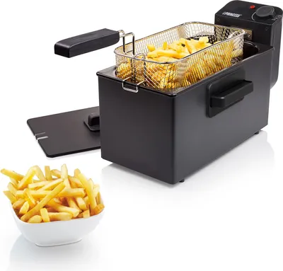 Image de Princess 82727 Friteuse en acier inoxydable, Couleur:Noir