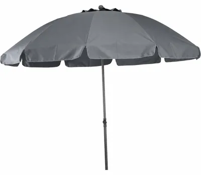 Image de Parasol Siena Garden Tropico Ø 200 cm polyester 180 g/m² gris