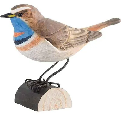 Produktbild von Wildlife Garden Decobird Blaukehlchen handgeschnitzt