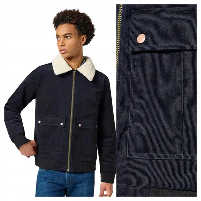 Produktbild von Wrangler | Herren Corduroy Jacket Übergangsjacke Cord Casual klassisch Größe S