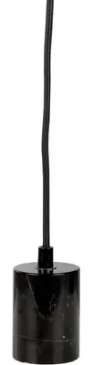 Produktbild von Müller Licht Leuchte E27-Fassung abgependelt, Marmor schwarz 404098