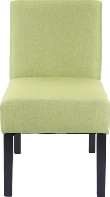 Immagine prodotto di set di 6 sedie da pranzo HWC-F61, sedia lounge, tessuto/tessuto ~ verde