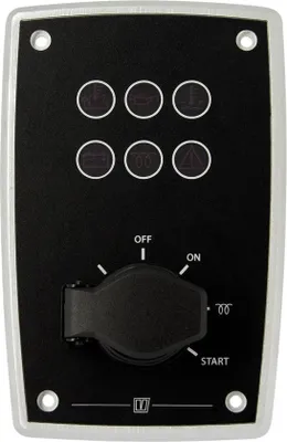 Produktbild von VETUS Motorbedienpult 12 Volt Alu schwarz