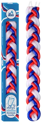 Flache Havdalah-Kerze, 6 Dochte, 29 cm