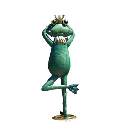 Produktbild von Schöner Frosch Filipp für den Garten zur Dekoration, aus Metall Neu, Tierfigur zur Gartengestaltung 02-24013
