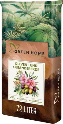 Produktbild von Green Home Olivenbaum- & Oleandererde 72L - Pflanzerde für Olivenbäume & Mediterrane Pflanzen | Erde mit Langzeitdünger