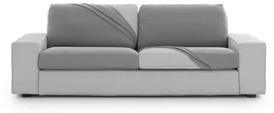 Bi-elastischer Sitz- und Rückenbezug XL, grau, Design Harlem