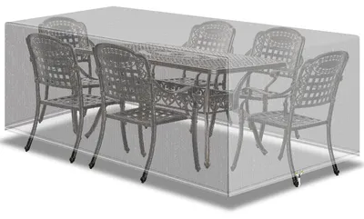 Image de Housse de protection transparente et étanche pour meubles de jardin