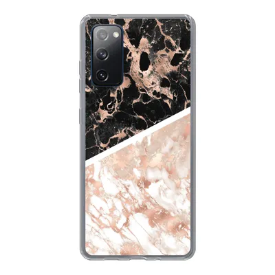 Produktbild von MuchoWow® Handyhülle Schutzhülle Hülle für Samsung Galaxy S20 FE Marmor - Rosa - Weiß - Schwarz Silikon Softcase Handy Hülle - Abdeckung