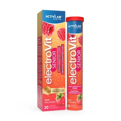 Immagine prodotto di ElectroVit Senior elettroliti per anziani al gusto di lampone Activlab Pharma