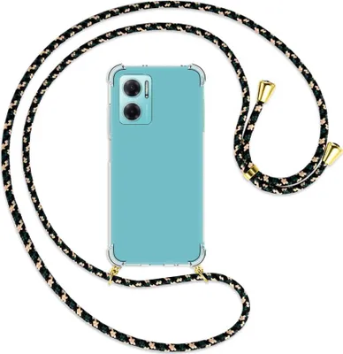 Produktbild von Handykette Backcover-Schutzhülle mit Band (Metall goldfarben) für Xiaomi Redmi 10 5G / Note 11E - camouflage