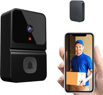 Obrázek produktu pro Bezdrátový video reproduktor s rozlišením 480P, 2kanálový zvuk, domácí video dohled s napájením z baterie