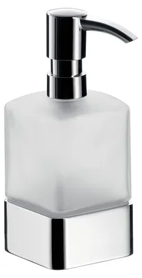Immagine prodotto di emco loft Distributeur de savon liquide, modèle mural, réservoir en verre cristal satiné, pompe de dosage en plastique, 052101601, 052101601