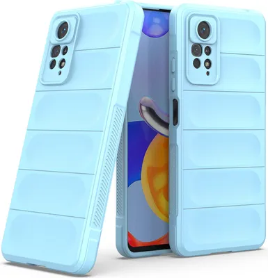 Produktbild von Redmi Note 11 Pro Hülle, Weich TPU Silikon Stossfest Anti-rutsch Schutzhülle für Xiaomi Redmi Note 11 Pro 5G/4G Blau