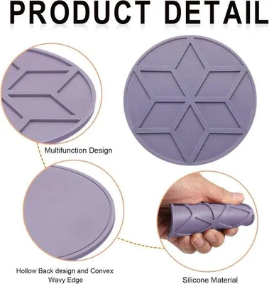 Immagine prodotto di Tappetini protettivi in silicone resistenti al calore, rotondi, da 10 cm