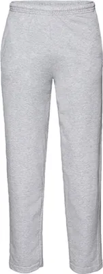 Image de Fruit of the Loom 64-038-0 | Pantalon de jogging léger à ourlet ouvert - Farbe : Heather Grey - Größe : L