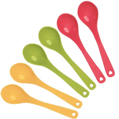 Productafbeelding van 24 Stuks Kleurige Plastic Lepels, Herbruikbaar