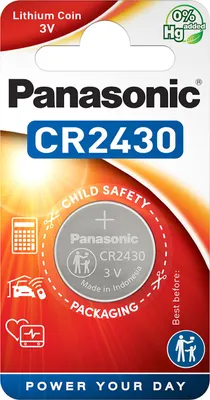 Obrázok produktu pre Lítiová karta PANASONIC s gombíkovým článkom CR2430