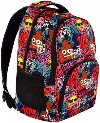 Produktbild von St. Majewski Emoji Schulrucksack mehrfächerig für Mädchen
