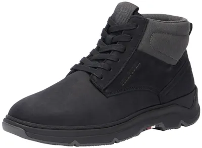 Productafbeelding van Tommy Hilfiger herenlage laars, hybride chukka model, van leer, zwart (Black)