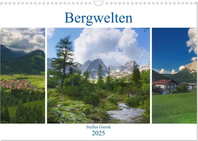 Produktbild von Bergwelten (Wandkalender 2025 DIN A3 quer), CALVENDO Monatskalender