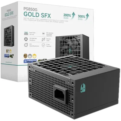 Image de DeepCool PS850G, 850 W, 100 - 240 V, 50/60 Hz, 10 - 5 A, actif, 100 W