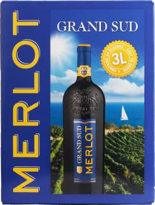 Image de Grand Sud Merlot 13% Vol. 3,0L Bag in Box
