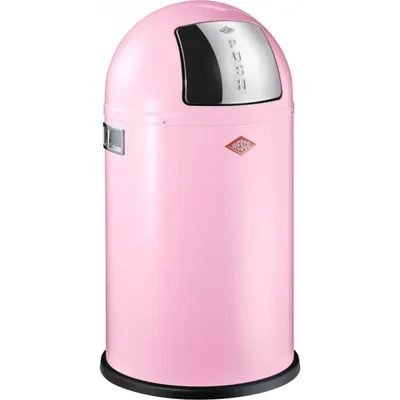 Zdjęcie produktu dla Wesco PUSHBOY junior 22-litrowy kosz na śmieci w stylu retro z możliwością wyboru koloru, kolor: różowy