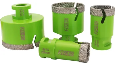 Productafbeelding van Diamantboorkopset, 4 stuks, 25/35/50/68 mm, M14, voor droog- en natboren