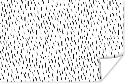 Produktbild von MuchoWow® Poster Sommer - Regen - Schwarz - Weiß 120x80 cm - Bilder