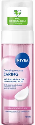 Immagine prodotto di Nivea Schiuma detergente per il viso 150 ml per pelli secche e sensibili