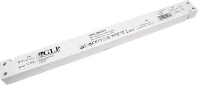 Obrázek produktu pro GTPC-240-24-S: GLP PSU: 24 V/10 A, CV, plastové pouzdro, tenké