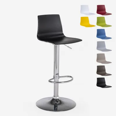 Immagine prodotto di Sgabello di design opaco regolabile in altezza Grand Soleil Imola Matt per cucina - nero