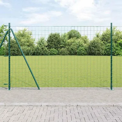 Produktbild von Möbel Euro-Zaun mit Betonsockel 10 x 1,5 m PVC-beschichteter Stahl - Metallzäune &7579