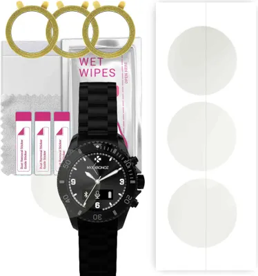 Produktbild von apgo 3 Stück Schutzfolie, Matt, kompatibel mit MyKronoz Zeclock Smartwatch, Hydrogel Displayschutzfolie mit Positionierhilfe, Displayfolie, robust und kratzfest