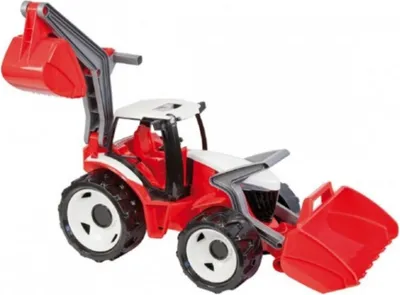 Zdjęcie produktu dla Lena Traktor z łyżką i koparką 107 cm niebiesko-szary plastikowy 02081