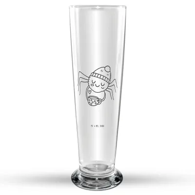 Produktbild von Mr. & Mrs. Panda Bierglas Spinne Agathe Kaffee - Transparent - Geschenk, Lebensweisheiten, Bier Glas, Glasbecher, Morgen, Weiser Spruch, Morgenmuffel, Trinkglas
