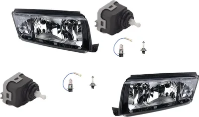Obrázok produktu pre Johns, svetlomety kompatibilné so Škoda Fabia 6Y 99-08 s H7 H3 set ?avý + pravý so servomotorom