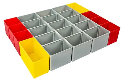 Obrázek produktu pro L-BOXX 6000010089, Sada přihrádek, Šedá, Červená, Žlutá, Plast, L-BOXX 72