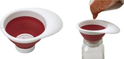 Produktbild von Faltbarer Trichter mit weißem Plastikfilter 20 x 15 x 3.5