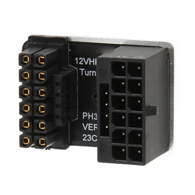 Immagine prodotto di Connettore PCIe GPU, scheda adattatore di alimentazione GPU, adattatore GPU a 180 gradi, scheda adattatore di alimentazione scheda grafica, adattatore angolato scheda grafica, connettore di alimentazione scheda grafica