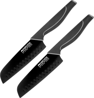 Image de Set de 2 couteaux de chef 16 cm en acier inoxydable Nirosta Black Edition