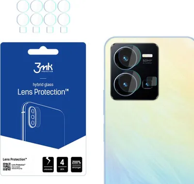 Produktbild von 3mk Hybridglas Lens Protection für Vivo Y22s Kamera Objektiv Kameralinse 0,16mm 6H (4 Stück)
