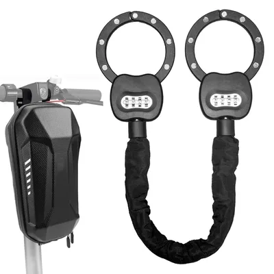 Produktbild von Fahrradschloss Zahlenschloss Fahrrad Schloss - Hohe Sicherheit Level 93cm Fahrräder Schloß mit 4er Zahlencode - Kette für Fahrrad E Bike Scooter