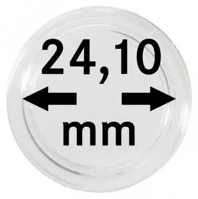 Produktbild von Lindner S22702410P Münzkapseln 24,10 mm-10er Pack