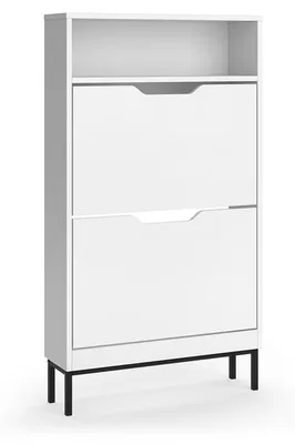 Obrázok produktu pre Sklápač topánok Vicco Luca biely 59 x 105.5 cm s 2 výklopnými priehradkami, Model 61417