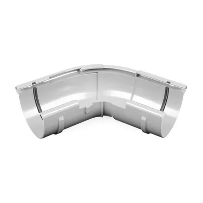 Produktbild von BRYZA verstellbare Außen-Rinnenwinkel 120°-145° Kunststoff Ø 100 mm, Weiß RAL 9010