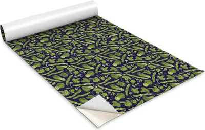 Obrázek produktu pro Samolepicí fólie na nábytek - dekorační fólie - stolní nábytek - lze stříhat na míru - zelená zelenina - 100 x 50 cm
